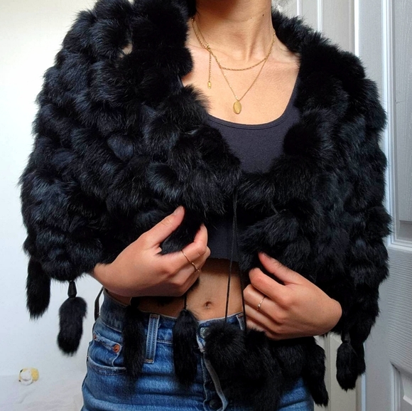 Rabbit fur cardigan - Picture 4 of 4